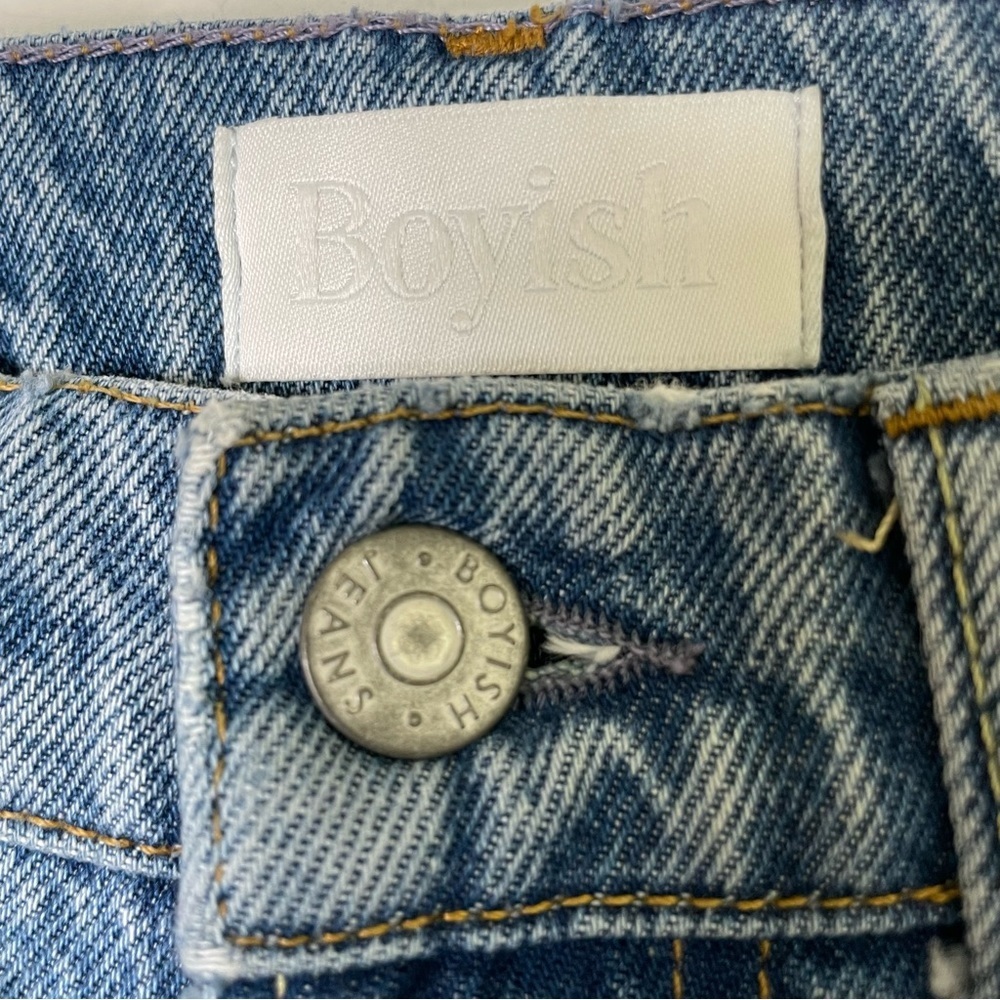 Boyish High Rise Blue Jeans - Picture 13 of 16